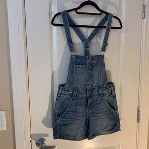 H&M Denim Dungaree Shorts. Size 13-14Y
